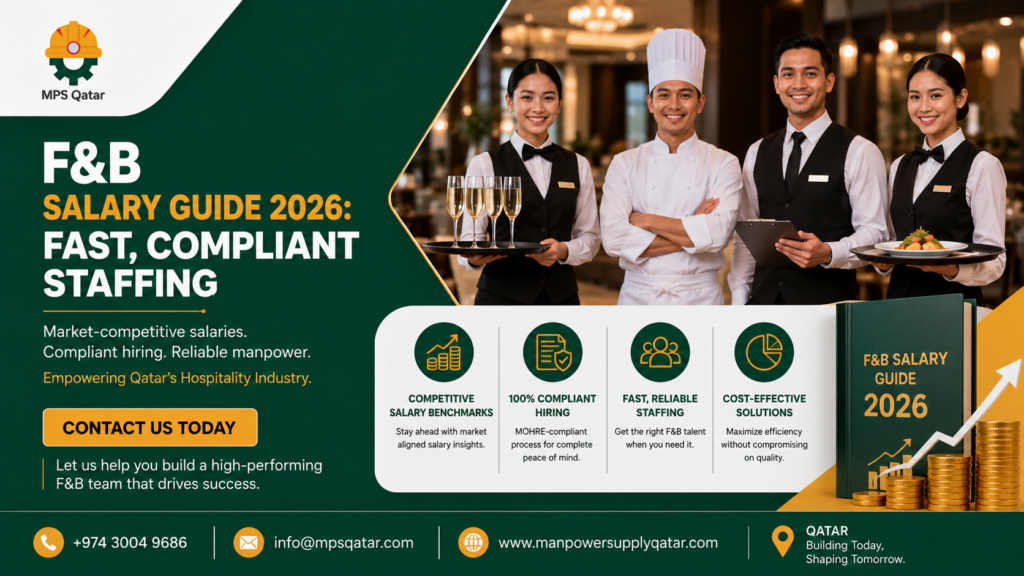 Waiter and F&B Staff Supplier in Qatar | F&B Salary Guide 2026