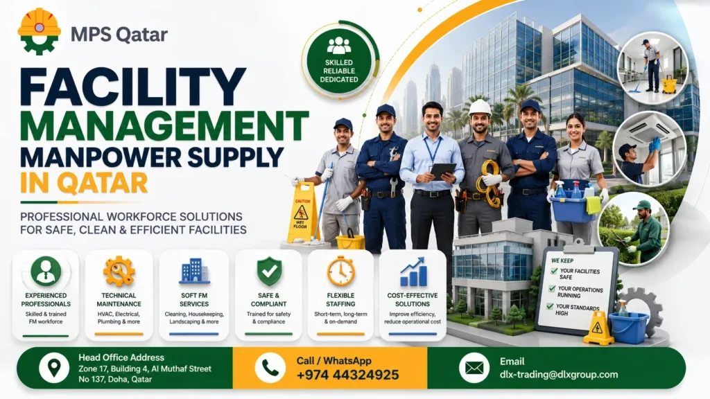 Facility Management Manpower Supply in Qatar: Professional FM Workforce Solutions for Commercial, Residential & Industrial Facilities