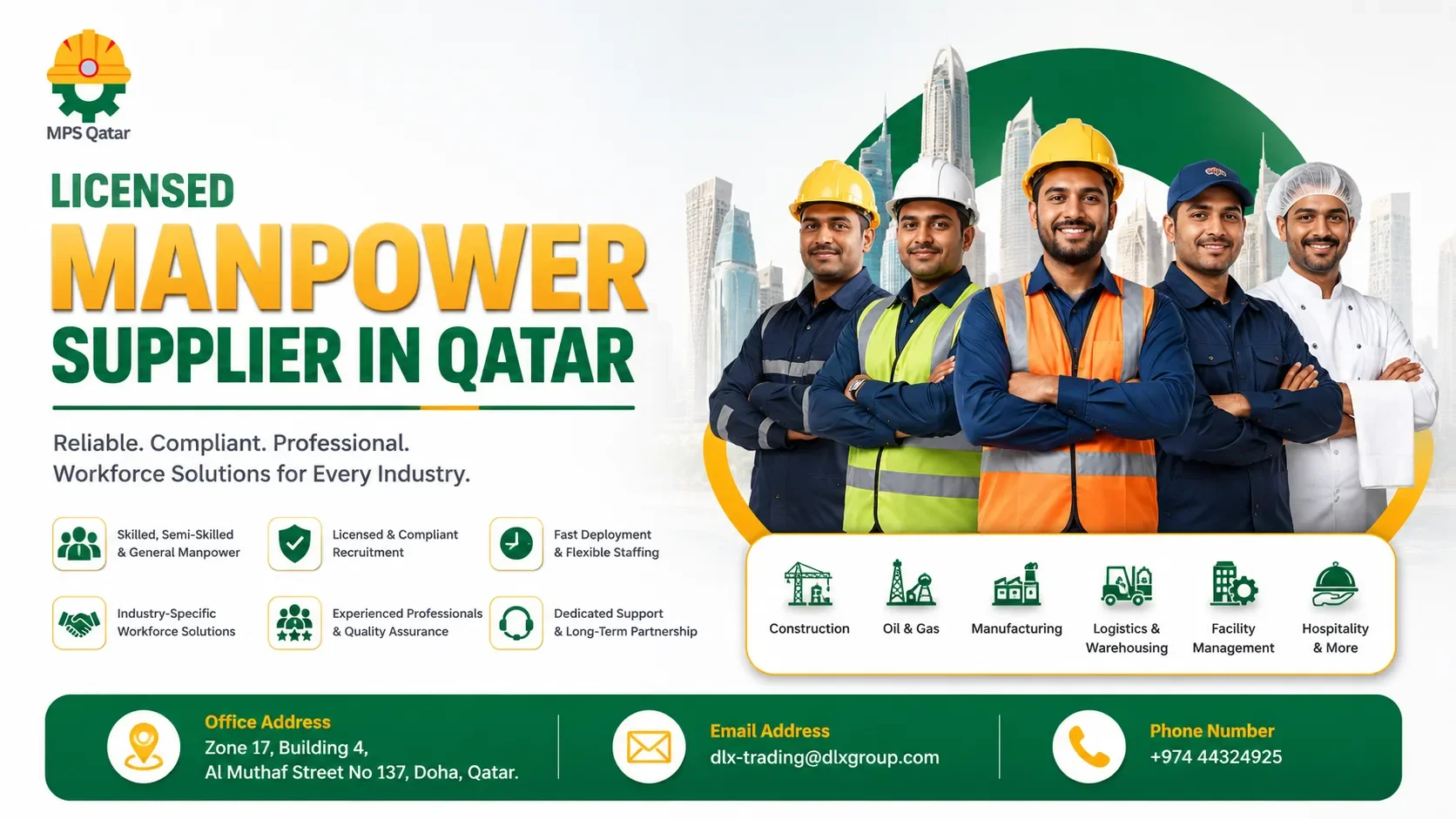 Licensed Manpower Supplier: Reliable, Compliant Workforce Solutions for Businesses in Qatar