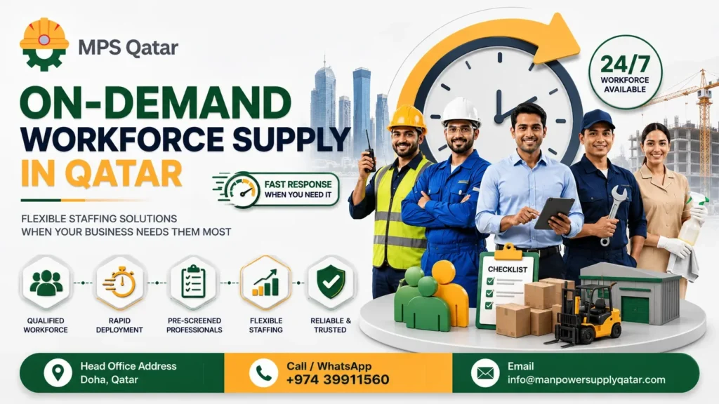 On-Demand Workforce Supply in Qatar: Flexible Staffing Solutions When Your Business Needs Them Most