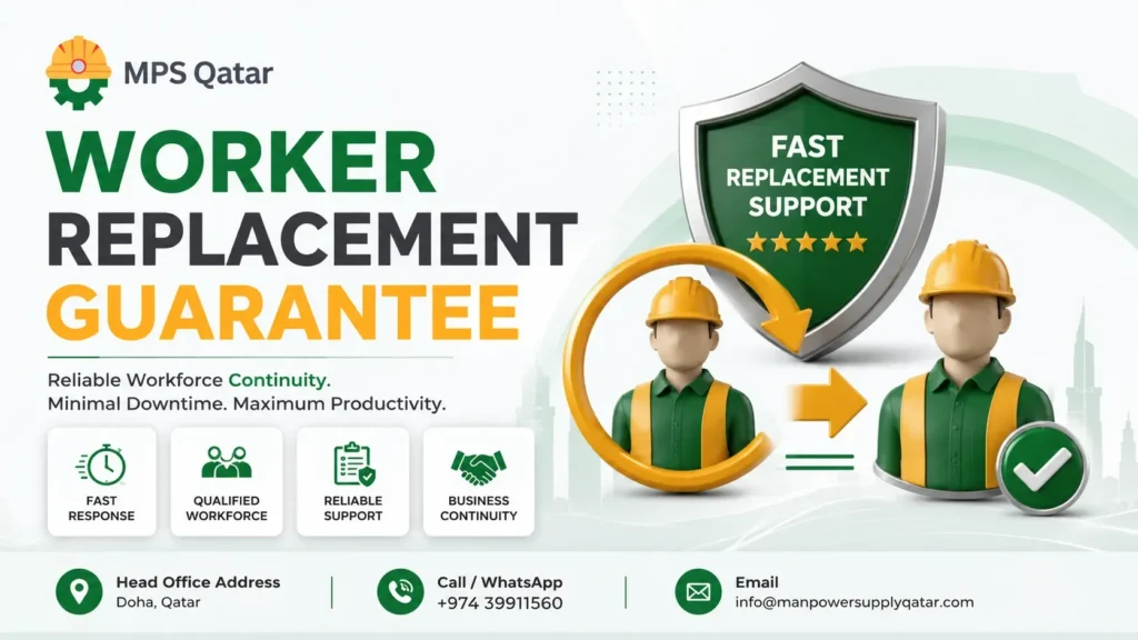 Worker Replacement Guarantee: Reliable Workforce Continuity for Businesses in Qatar